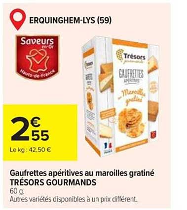 gaufrettes apéritives au maroilles gratiné trésors gourmands