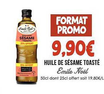 Huile De Sésame Toasté Emile Noël