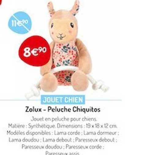 Jouet Chien Zolux - Peluche Chiquitos