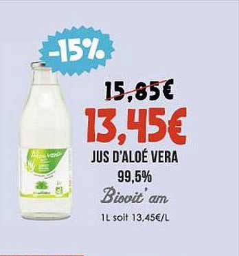 jus d'aloé vera biovit'am