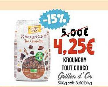 krounchy tout choco grillon d'or