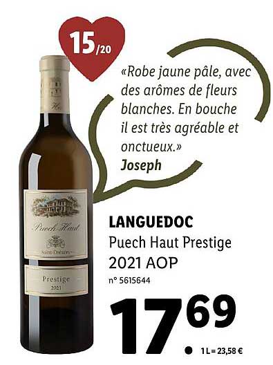 languedoc puech haut prestige 2021 aop