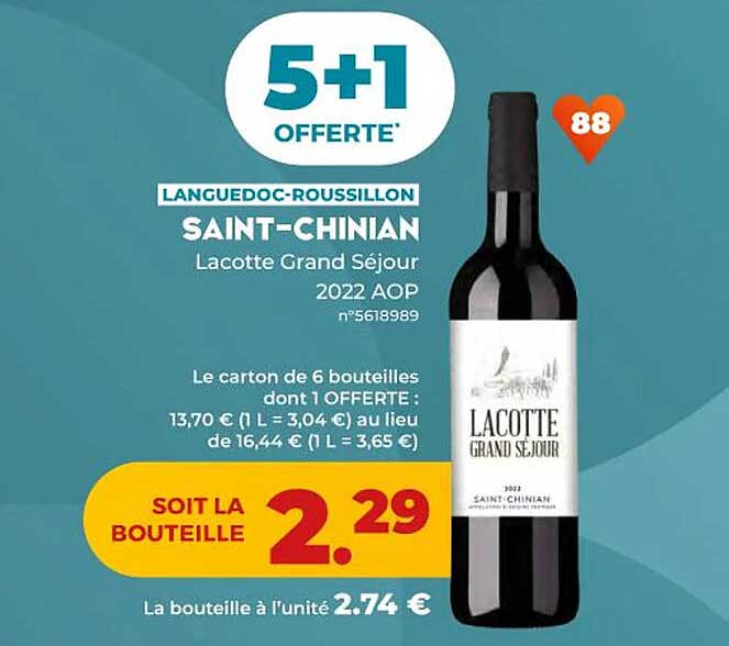 languedoc-roussillon saint-chinian lacotte grand séjour 2022 aop