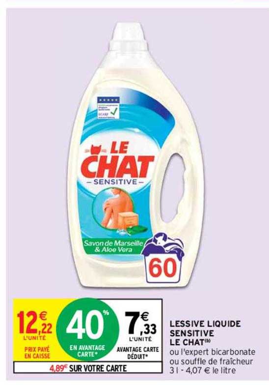 Lessive Liquide Sensitive Le Chat