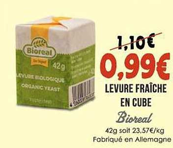 levure fraîche en cube bioreal