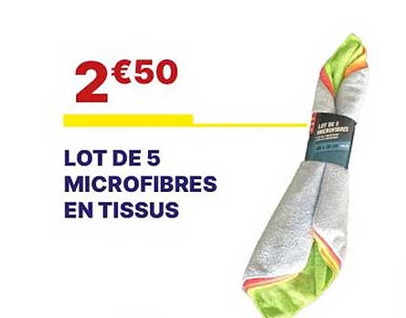 Lot De 5 Microfibres En Tissus