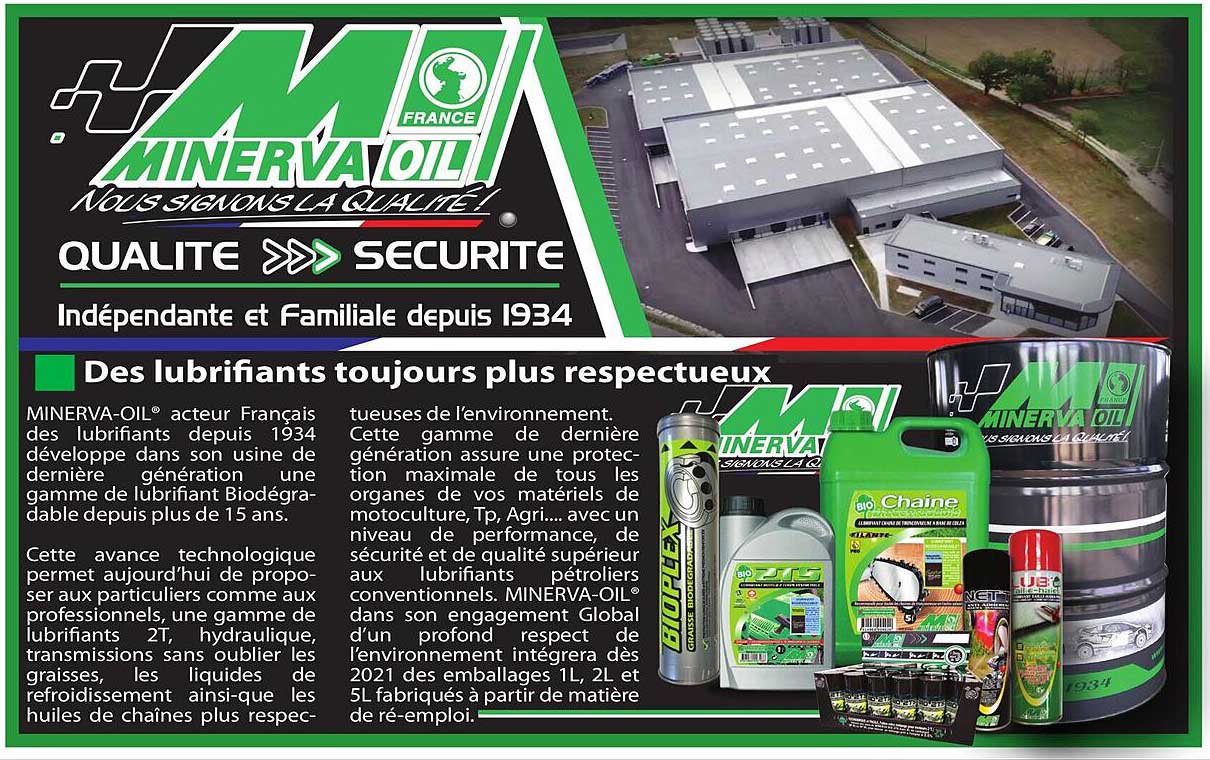 lubrifiants minerva oil