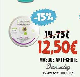 masque anti-chute dermaclay
