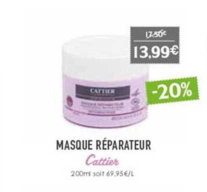 masque réparateur cattier
