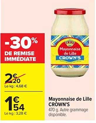 mayonnaise de lille crown's