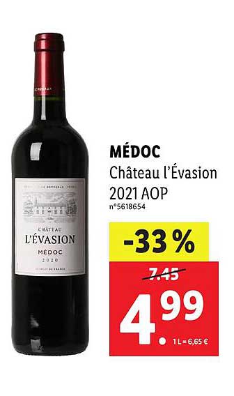 Médoc Château L'évasion 2021 Aop