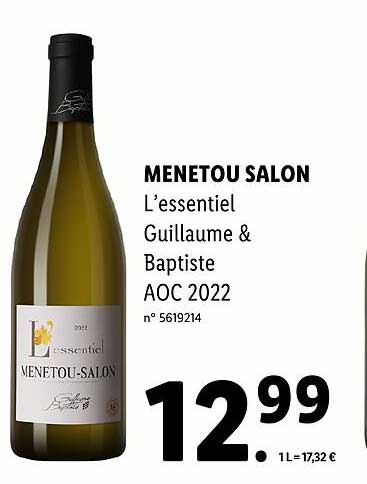 menetou salon l'essentiel guillaume & baptiste aoc 2022