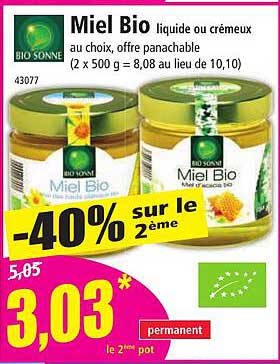 miel bio bio sonne