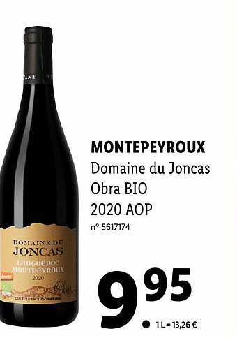 montepeyroux domaine du joncas obra bio 2020 aop