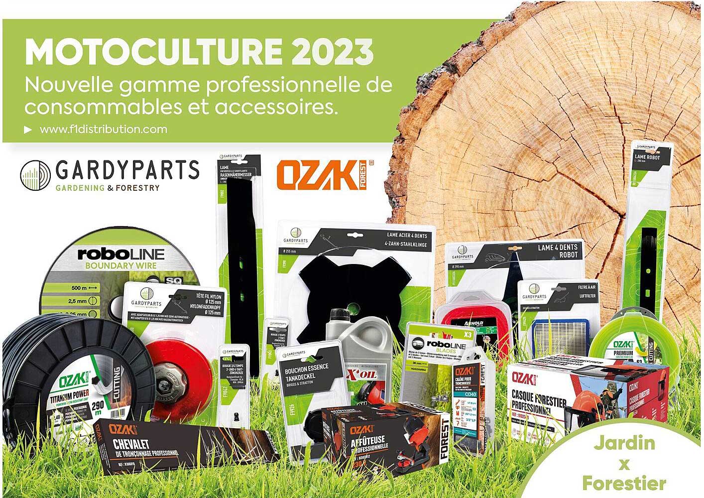 motoculture 2023 : nouvelle gamme professionnelle de consommables et accessoirés