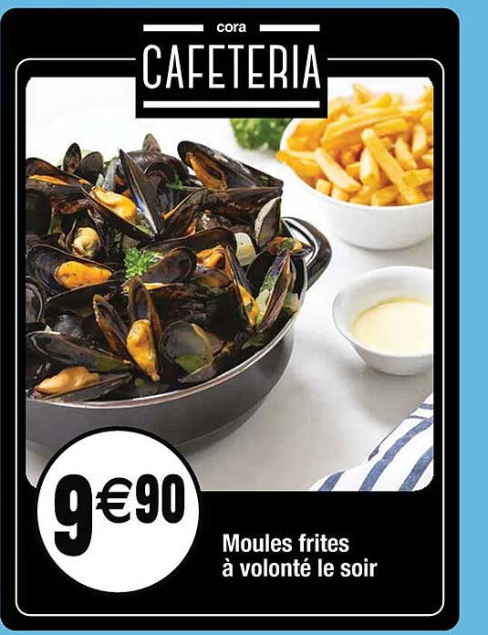 moules frites à volonté le soir