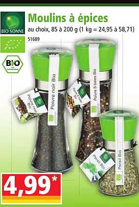 moulin à épices bio sonne