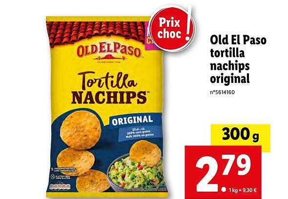 Old El Paso Tortilla Nachips Original