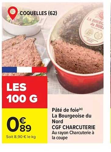 pâté de foie la bourgeoise du nord cgf charcuterie