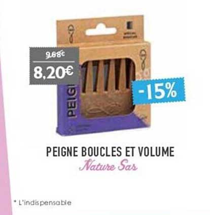 Peigne Boucles Et Volume Nature Sas