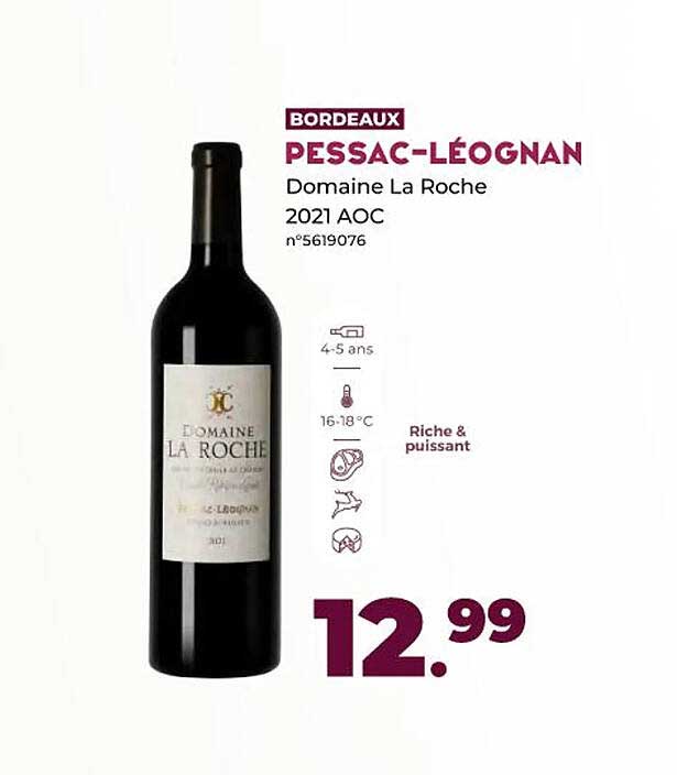 pessac-léognan domaine la roche 2021 aoc