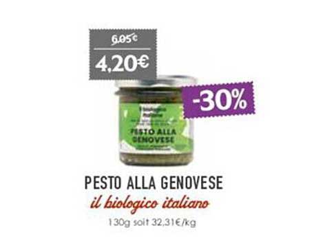 pesto alla genovese il biologico italiano