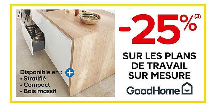 plans de travail sur mesure goodHomme