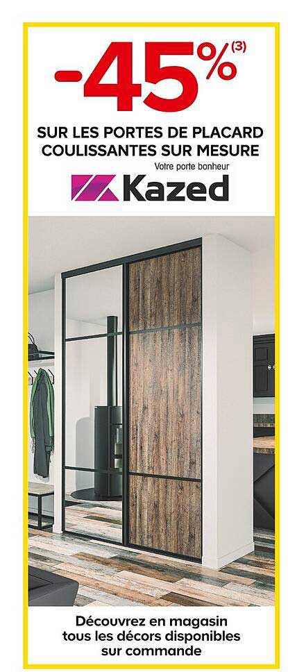 portes de placard coulissantes sur mesure kazed