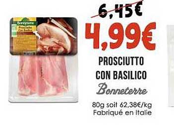 prosciutto con basilico bonneterre