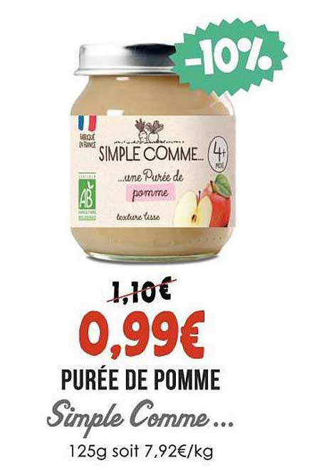 purée de pomme simple comme ...