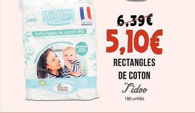 rectangles de coton tidoo