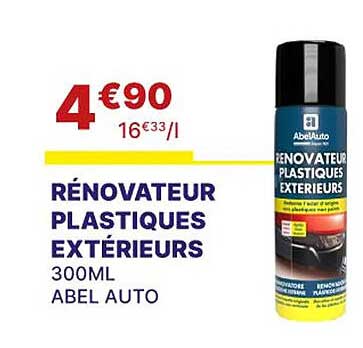rénovateur plastiques extérieurs abel auto