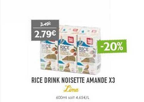 rice drink noisette amande x3