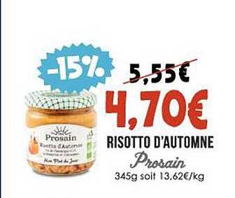risotto d'automne prosain