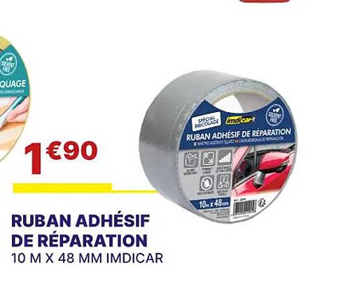 Ruban Adhésif De Réparation 10 M X 48 Mm Imdicar