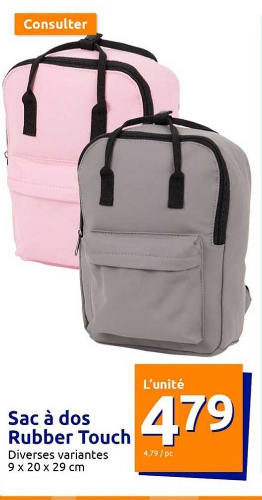 sac à dos rubber touch