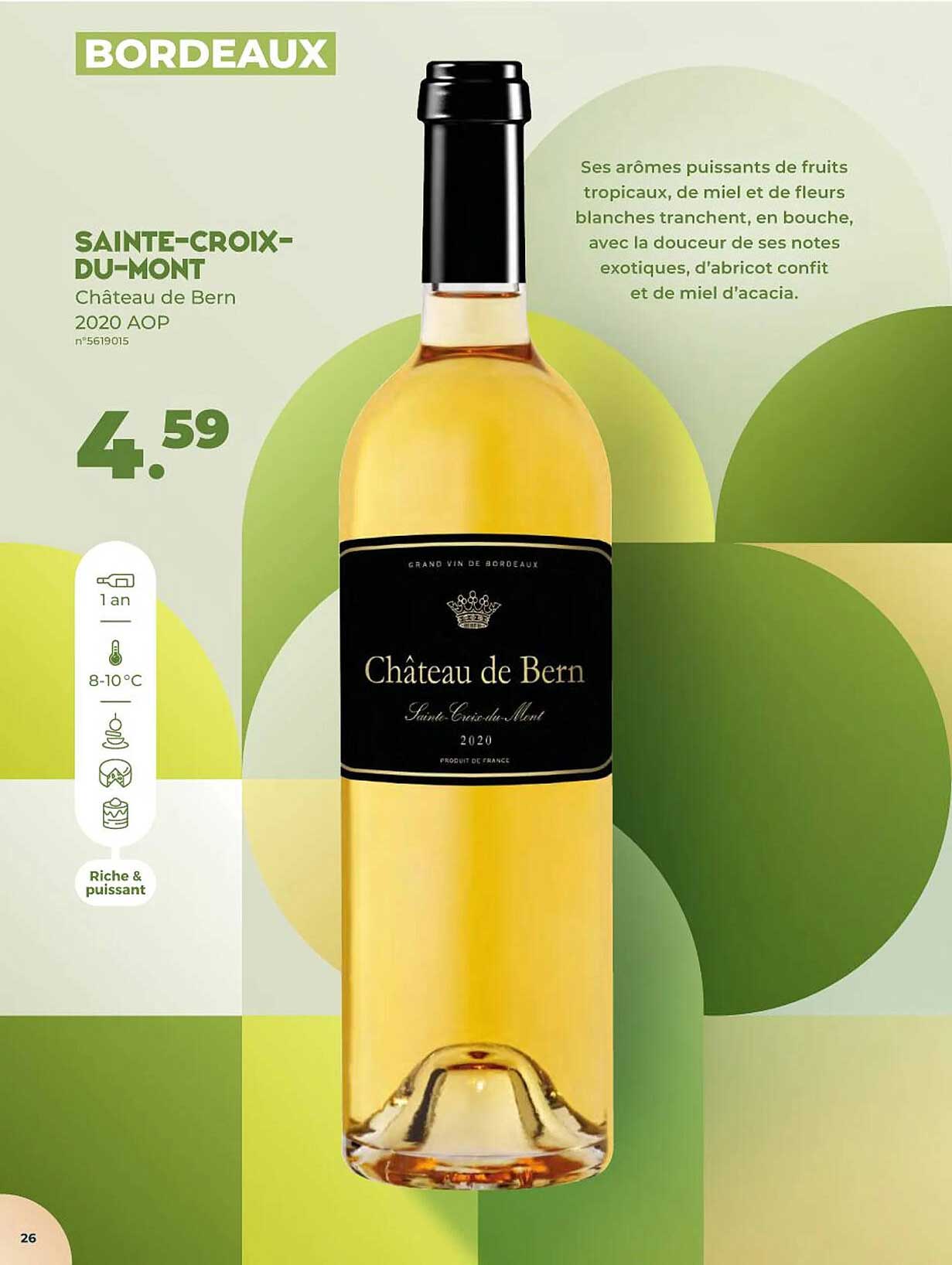 sainte-croix du-mont château de bern 2020 aop