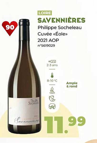 savennières philippe socheleau cuvée «éole» 2021 aop