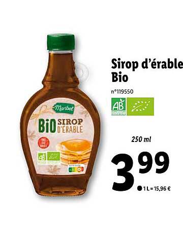 Sirop D'érable Bio