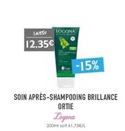 soin après-shampooing brillance ortie logona