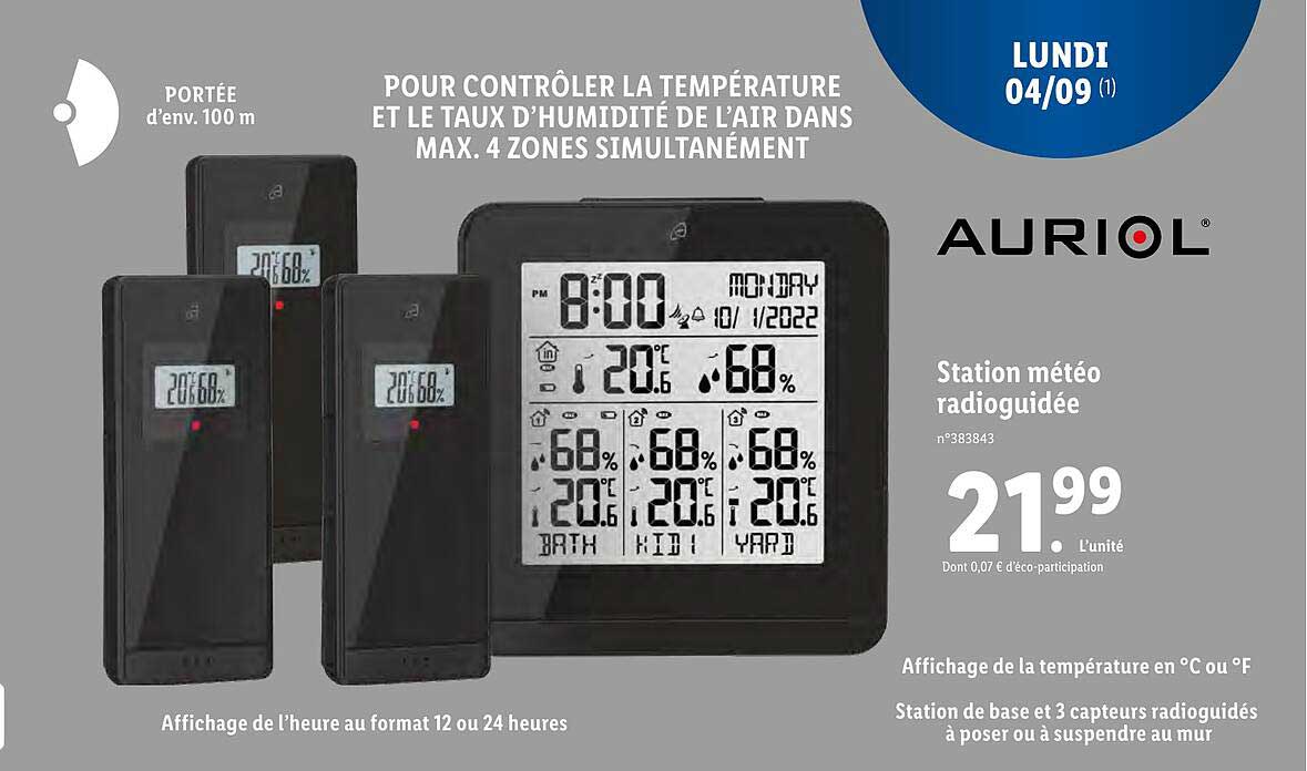 station météo radioguidée auriol