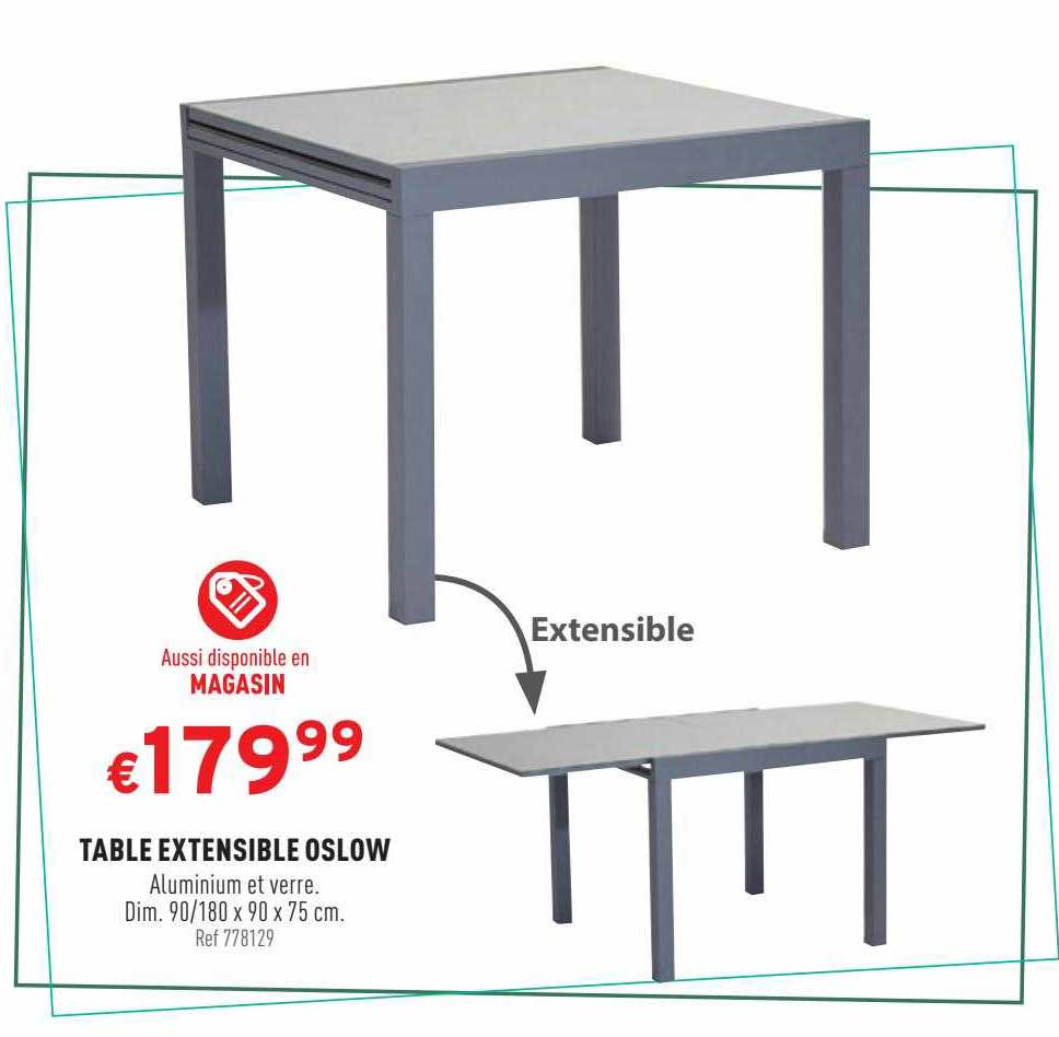Table Extensible Oslow