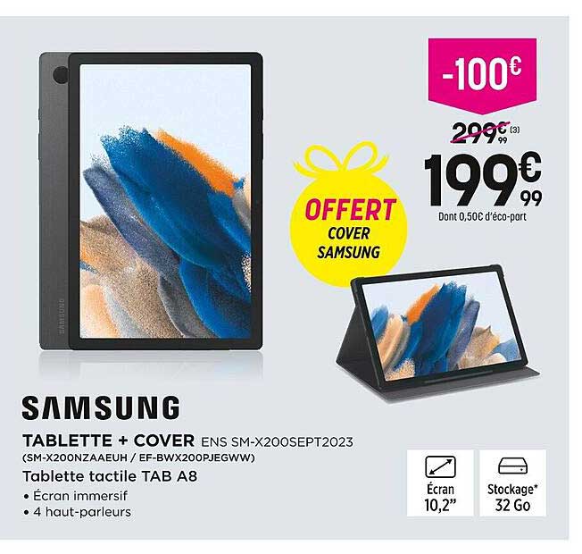 tablette + cover samsung