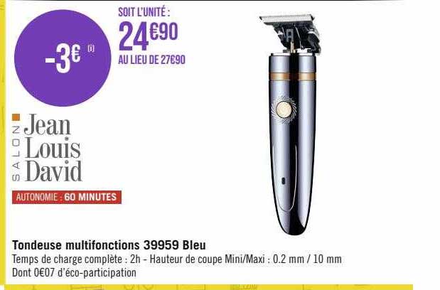 tondeuse multifonctions 39959 bleu jean louis david