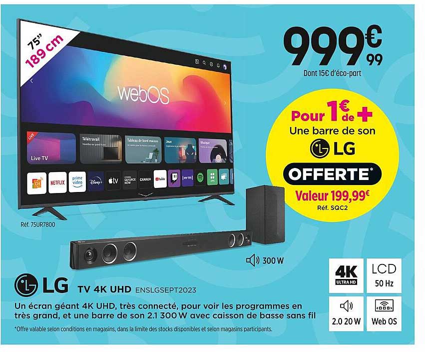 Tv 4k Uhd 75" 189 Cm Lg