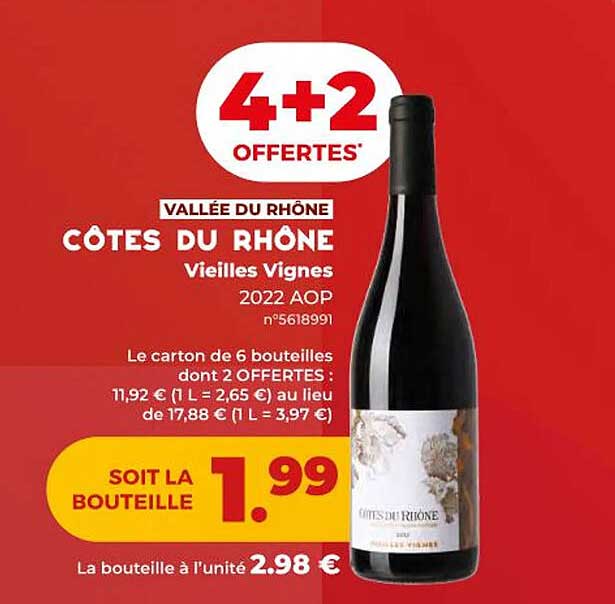 vallée du rhône côtes du rhône vieilles vignes 2022 aop