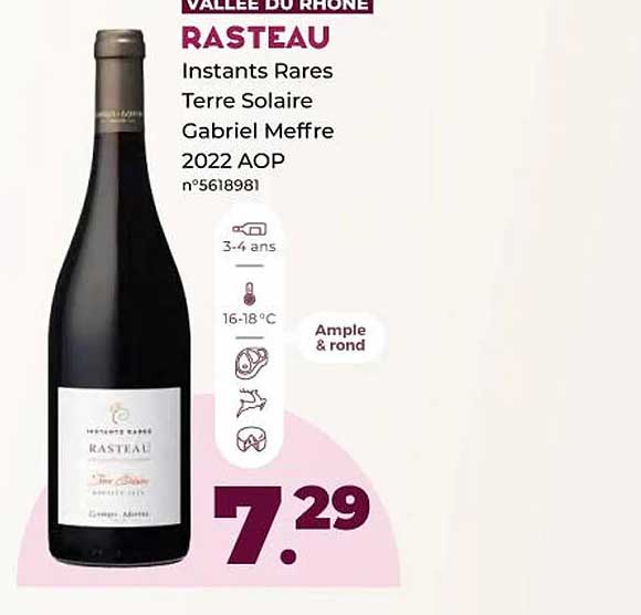 vallée du rhône rasteau instants rares terre solaire gabriel meffre 2022 aop