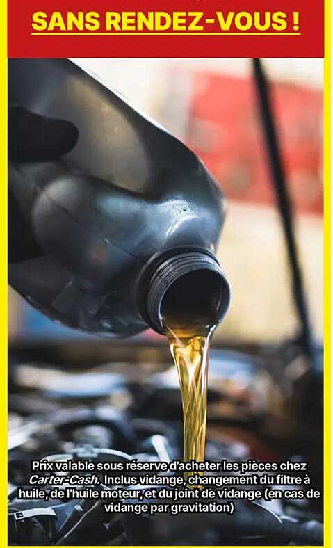 vidange sans rendez-vous