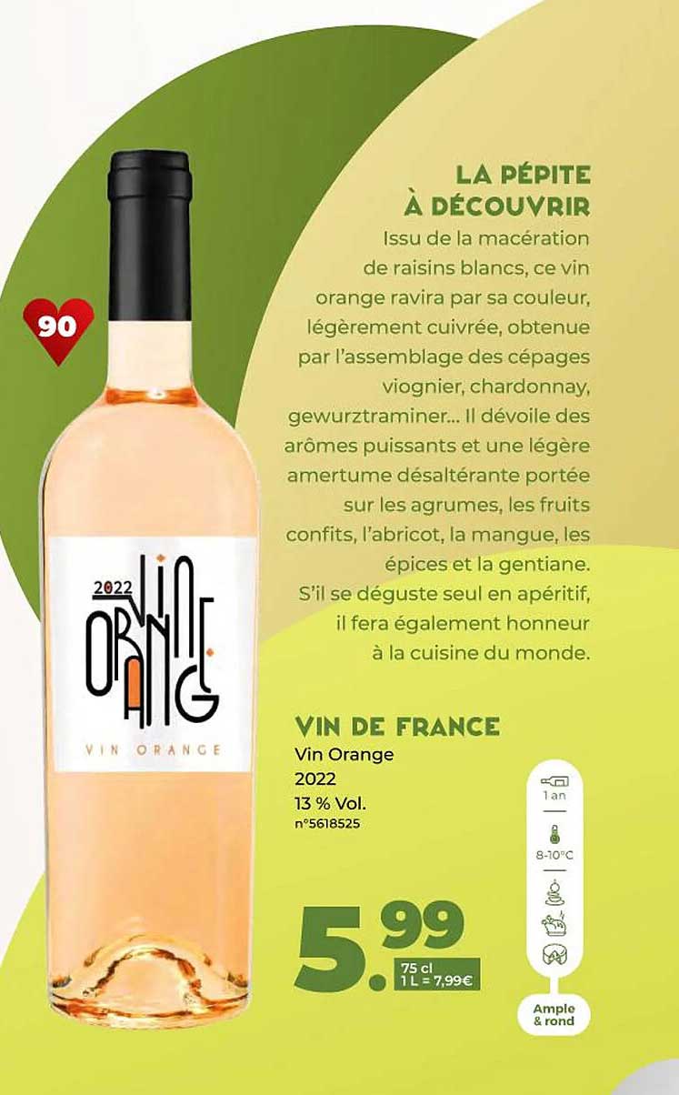 Vin De France Vin Orange 2022