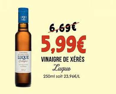 vinaigre de xérès luque